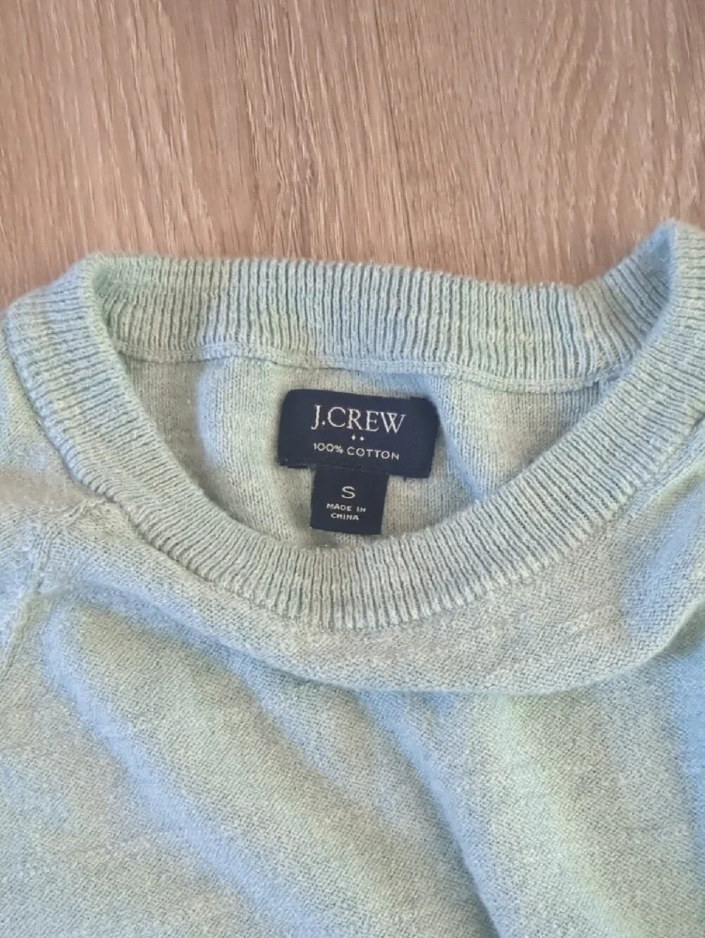 J. Crew Men's Sage Green Crewneck Sweater